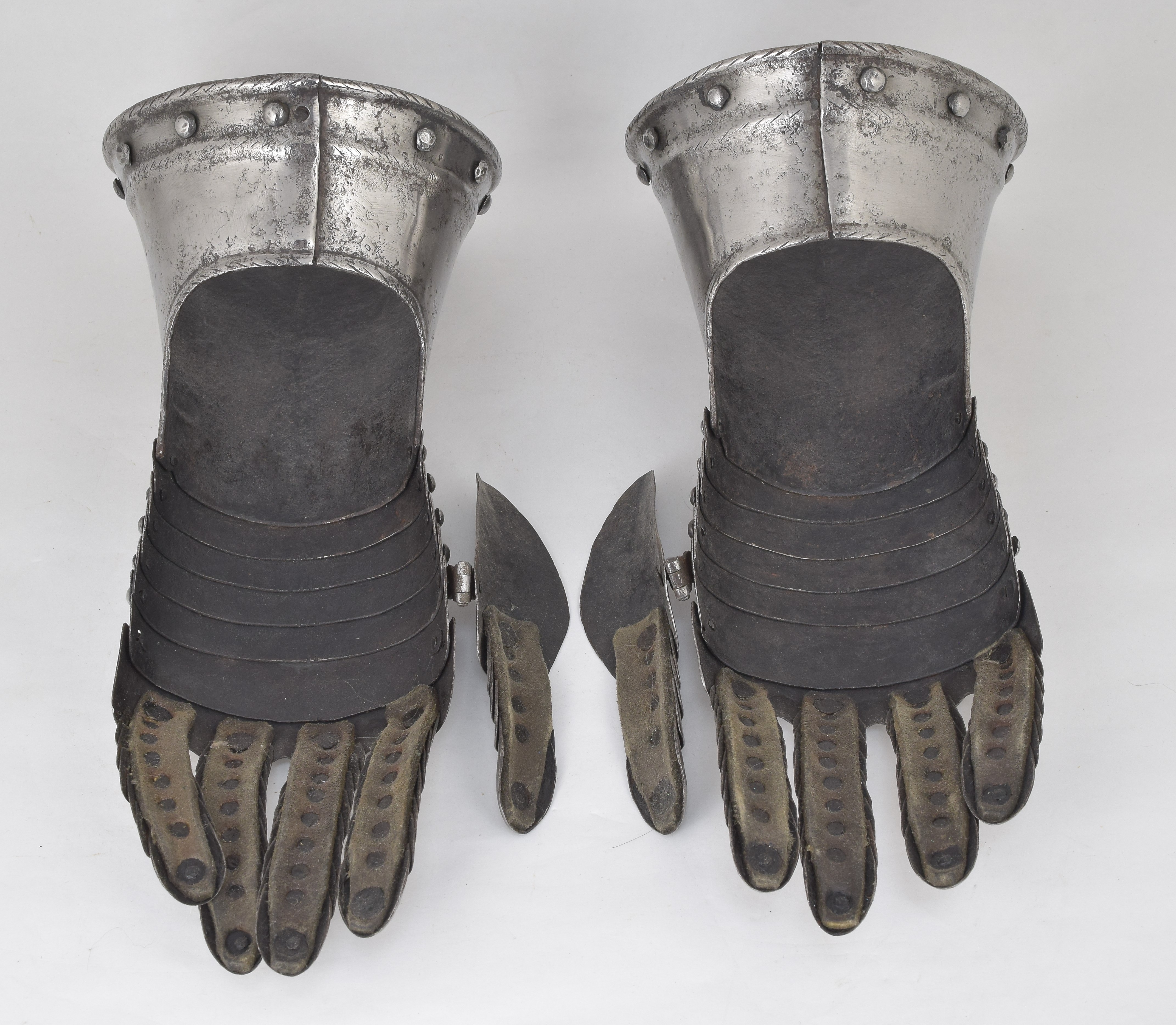 Pair of Gauntlets - A-160-white-inside-hands