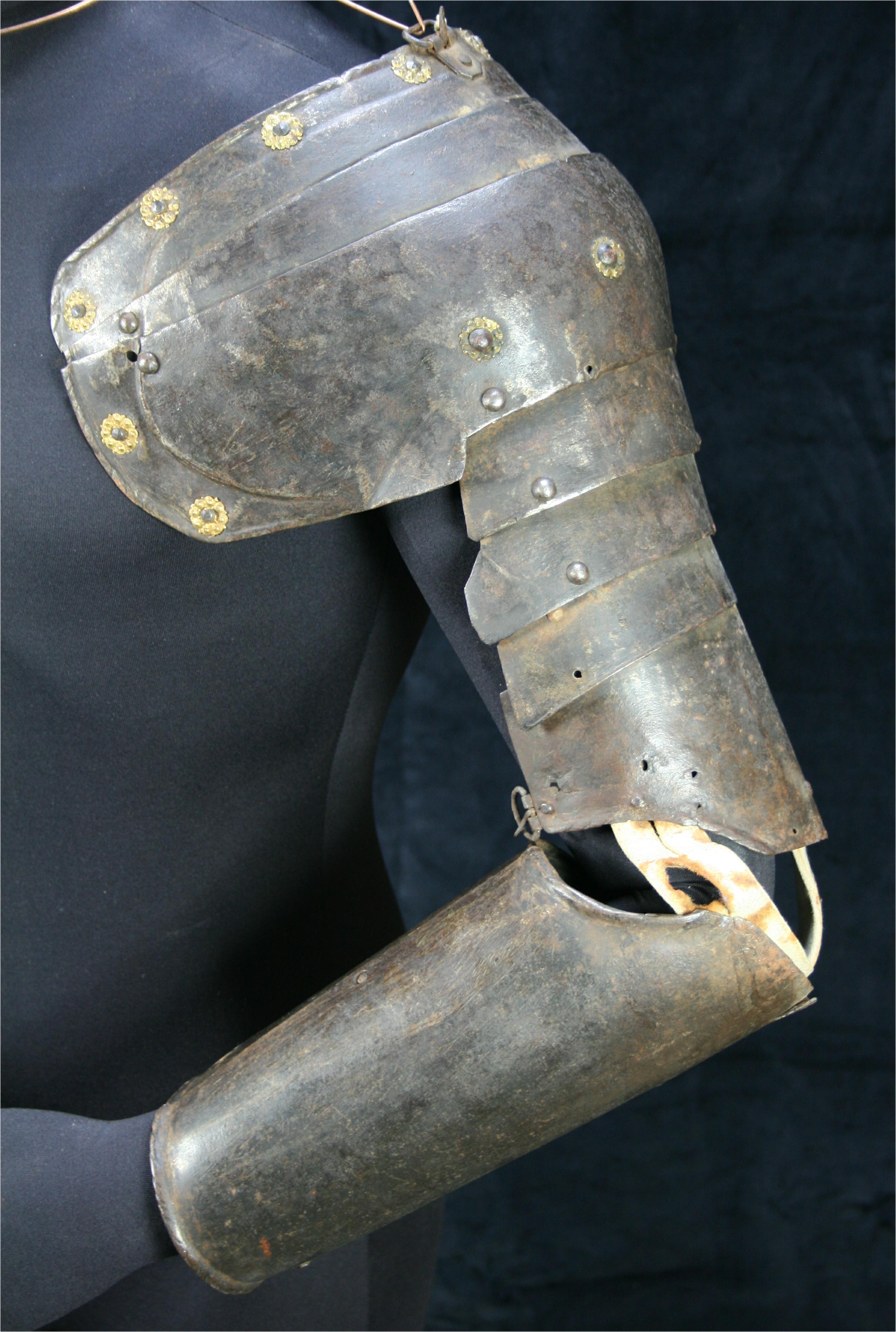 Arm Harness with Pauldron - A-165-no-elbow