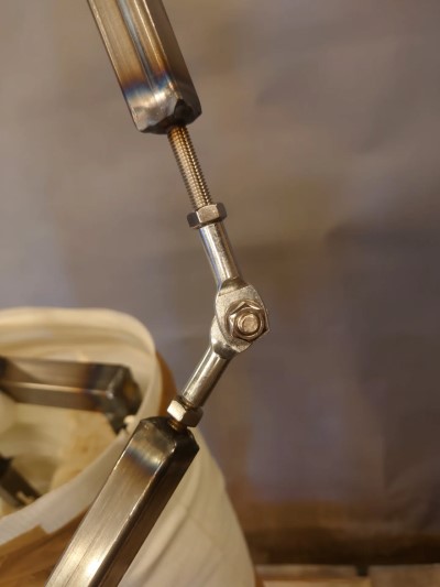 armor stand made of steel pipe and fittings.